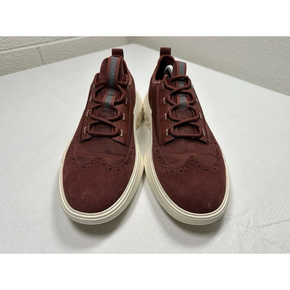 Men's Cole Haan Zerogrand WFA Wingtip Oxford Sneakers Size 10 Maroon C36245